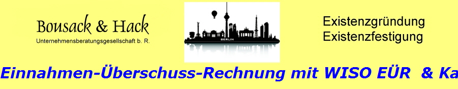 Einnahmen-berschuss-Rechnung mit WISO ER  & Kasse